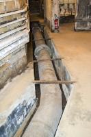 Ligne Maginot - GALGENBERG - A15 - (Ouvrage d'artillerie) - Le canal (sans ses tôles de couverture) contenant l'échappement des moteurs vers la cage d'escaliers de l'EH.