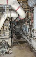 Ligne Maginot - GALGENBERG - A15 - (Ouvrage d'artillerie) - Le tableau éléctrique du casernement et la chaudiére électrique de l'ouvrage. D'une puissance de 120KW, cette chaudiére a été installée en même temps que l'alimentation électrique par l'arrière.