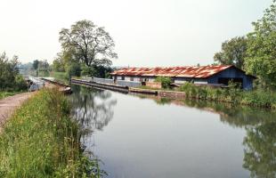 Ligne Maginot - SARRALBE (BARRAGE DE) - (Inondation défensive) - Le pont-canal avec le barrage