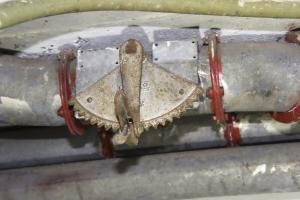 Ligne Maginot - OBERHEIDE - A14 - (Ouvrage d'infanterie) - Vanne régulatrice de la ventilation prés de la chambre de tir nord