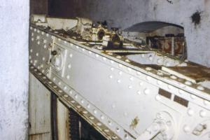 Ligne Maginot - OBERHEIDE - A14 - (Ouvrage d'infanterie) - L'étage inférieur de la tourelle, le balancier