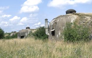 Ligne Maginot - PETIT REDERCHING - (Abri) - Les trois coffres d'entrée en enfilade