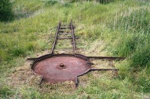Ligne Maginot - VF60 - ANTENNE DE L'OUVRAGE D'ANZELING - (RESEAU - Voie 60 - Antenne ou rocade ferroviaire) - DEPOTOIR ANZELING 
La plaque tournante donnant accès au dépotoir de l'ouvrage d'Anzeling