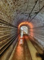 Ligne Maginot - FERMONT - A2 - (Ouvrage d'artillerie) - Galerie principale de l'ouvrage, prise des avants vers les entrées