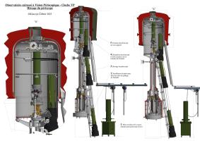 Ligne Maginot - Cloche à Vision Périscopique (VP) - Vue 3D de la cloche VP