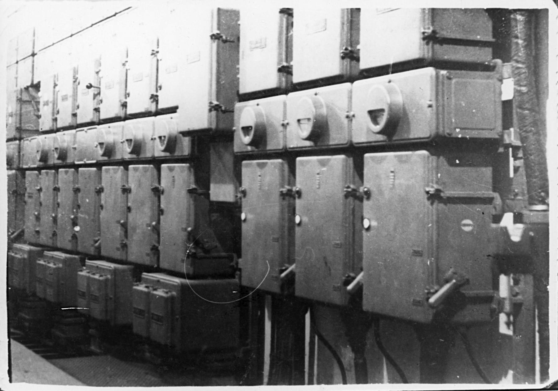 Ligne Maginot - BILLIG - A18 - (Ouvrage d'artillerie) - La cellule moyenne tension en juillet 1940 - Berthomier