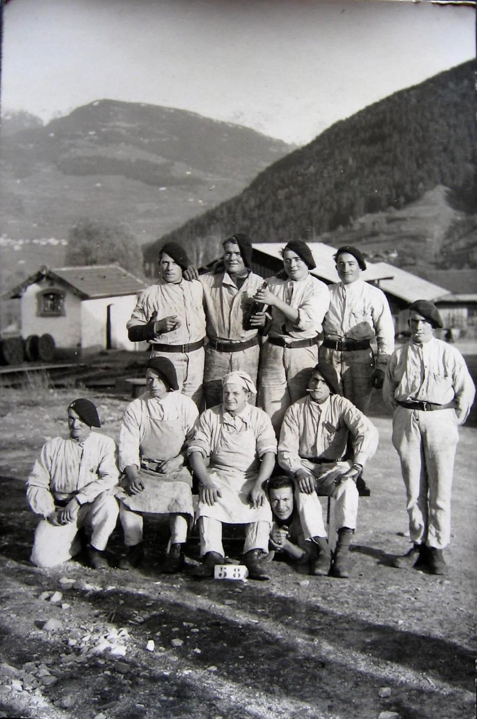 Ligne Maginot - 70° Bataillon Alpin de Forteresse (70° BAF) - Hommes du 70° BAF à Vulmix