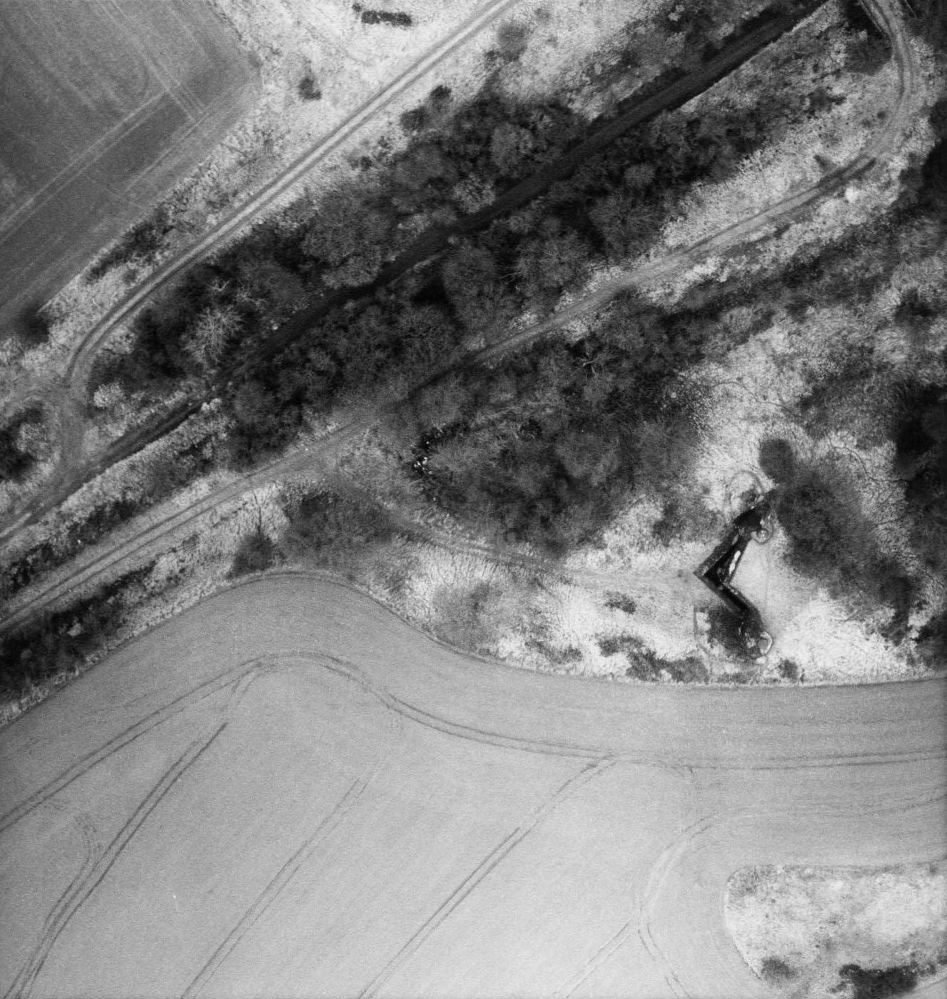 Ligne Maginot - FOND D'HAVANGE - C34 - (Casemate d'infanterie - Simple) - Photo aérienne de la casemate en 1997 - Inconnu