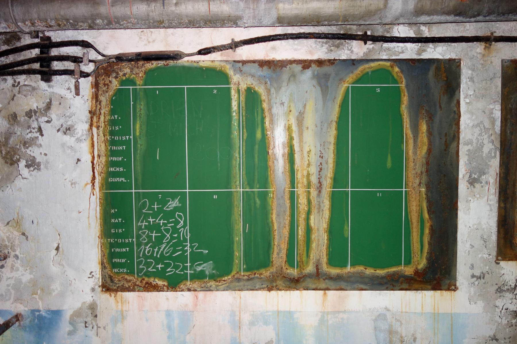 Ligne Maginot - LAVOIR - (Ouvrage d'artillerie) - Bloc 5
Etage supérieur
PC des 75 - Michel Teiten