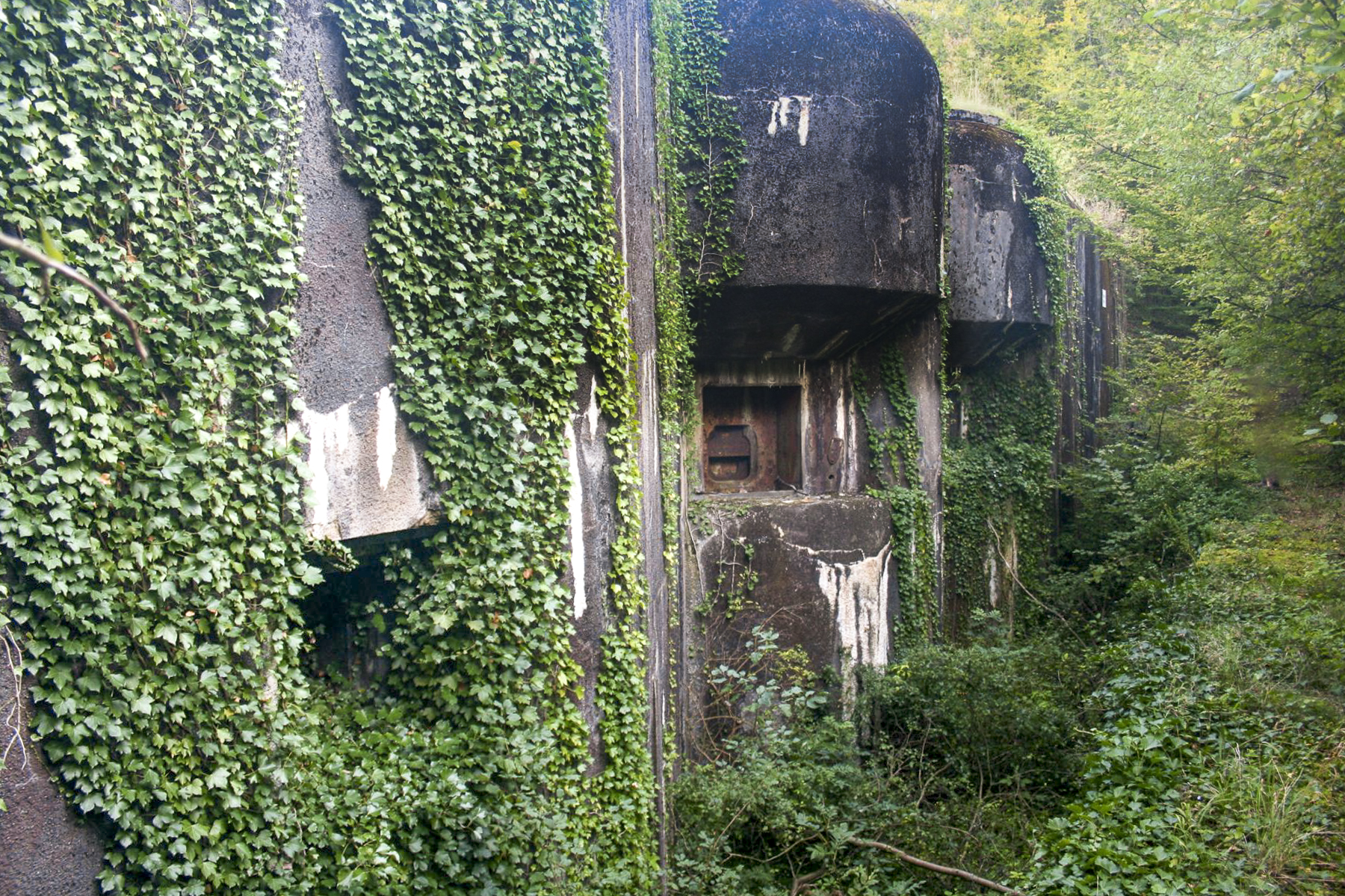 Ligne Maginot - BILLIG - A18 - (Ouvrage d'artillerie) - Bloc 4
Les mêmes créneaux plus de 20 ans plus tard - Michel Teiten