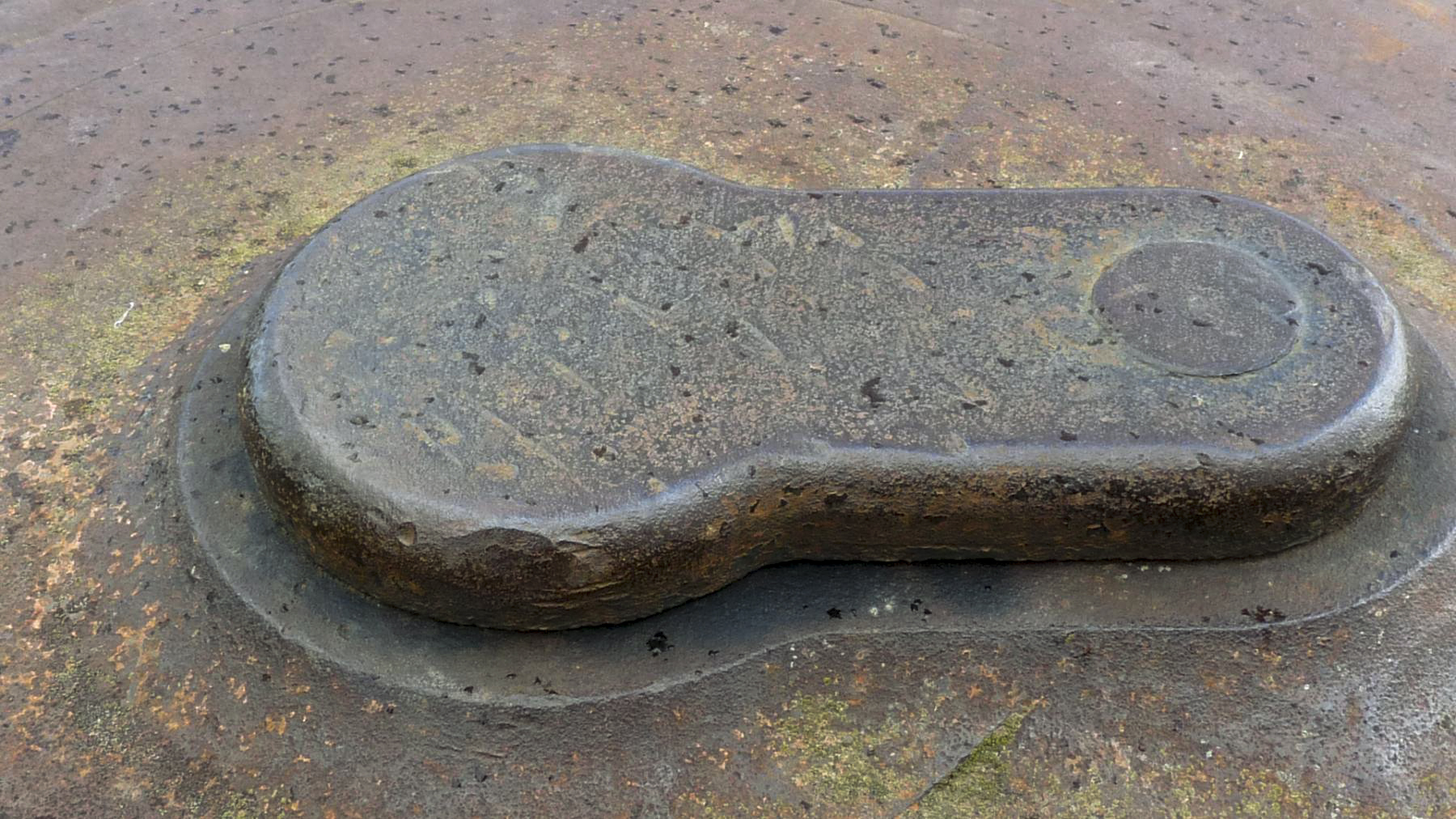 Ligne Maginot - GALGENBERG - A15 - (Ouvrage d'artillerie) - Bloc 5
Le volet obturateur de l'orifice du périscope de la cloche VDP