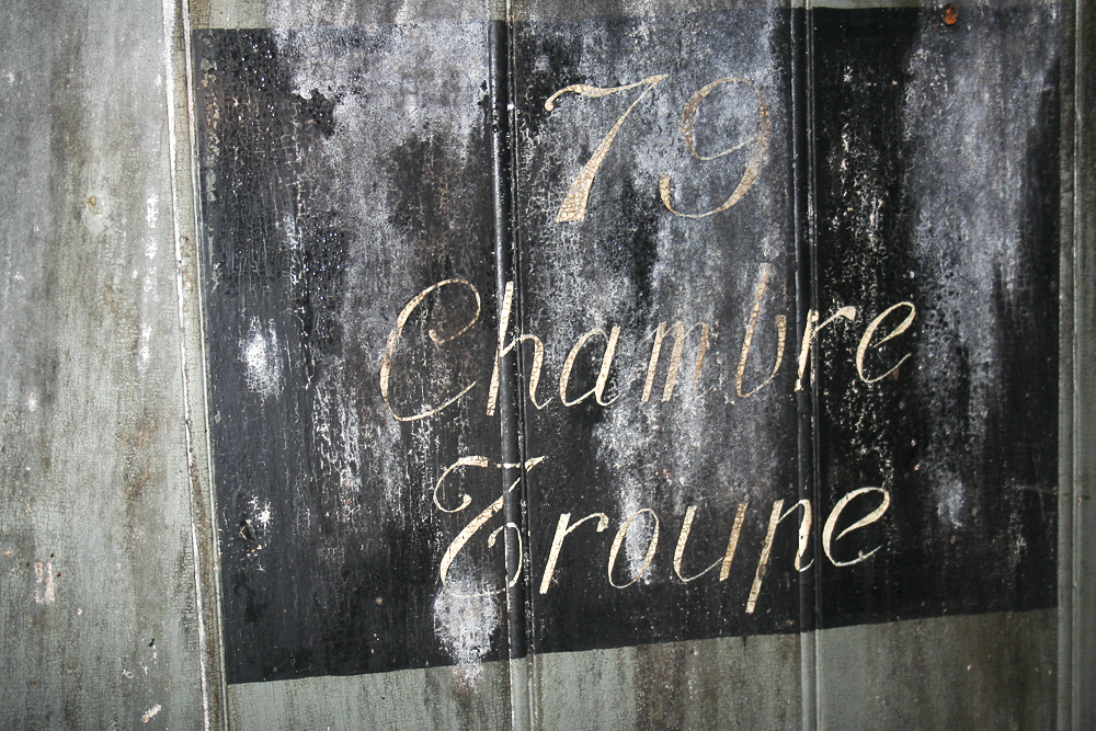 Ligne Maginot - GALGENBERG - A15 - (Ouvrage d'artillerie) - Bloc 6
Etage inférieur
Local 79 : chambre de troupe