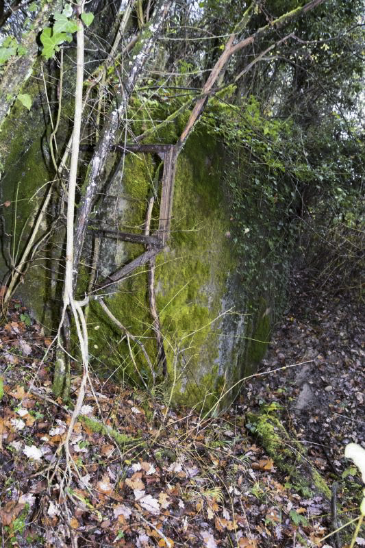 Ligne Maginot - OBERHEIDE - A14 - (Ouvrage d'infanterie) - Extérieur casemate sud et le support d’antenne.