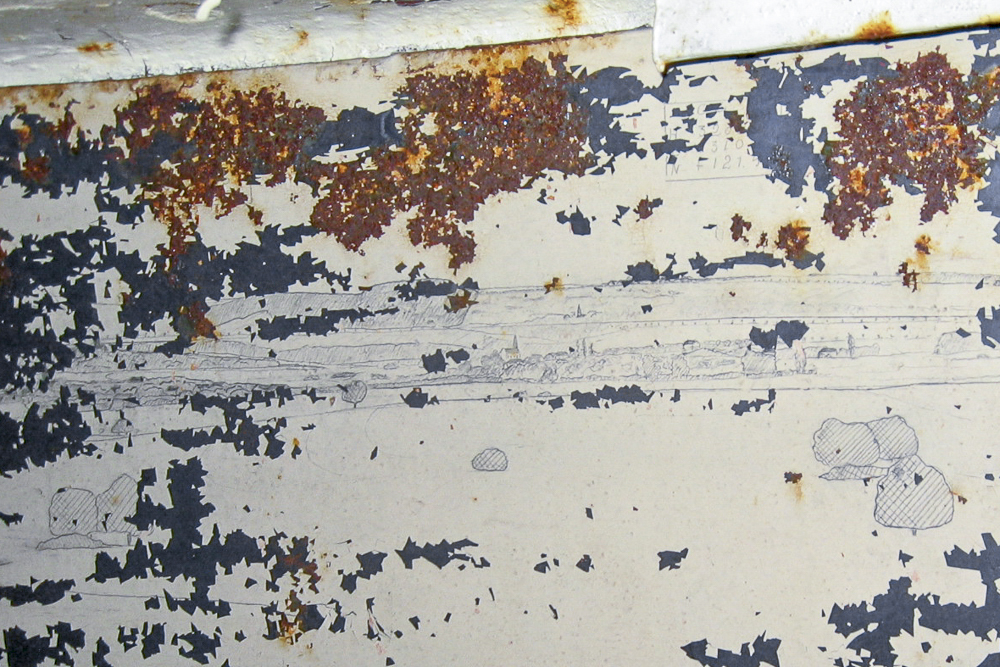 Ligne Maginot - OBERHEIDE - A14 - (Ouvrage d'infanterie) - Tourelle mitrailleuse
Gros plan du panorama - Michel Teiten