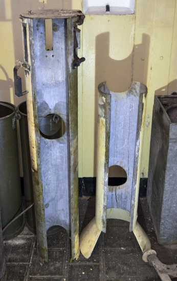 Ligne Maginot - OBERHEIDE - A14 - (Ouvrage d'infanterie) - Gaine de la noria ouverte côté entraînement.
