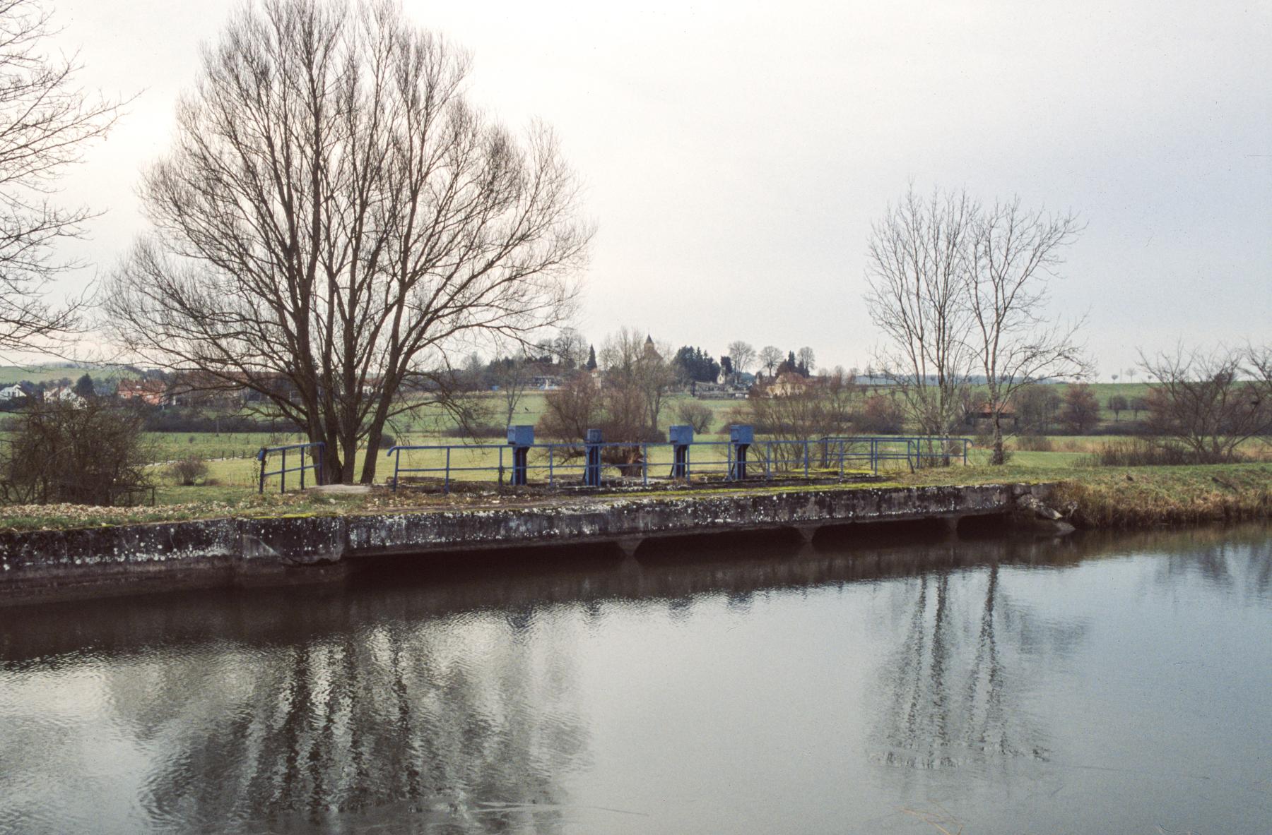 Ligne Maginot - DIGUE DE SARRALBE (VANNES DE VIDANGE) - (Inondation défensive) - Face canal - MANSUY Michel