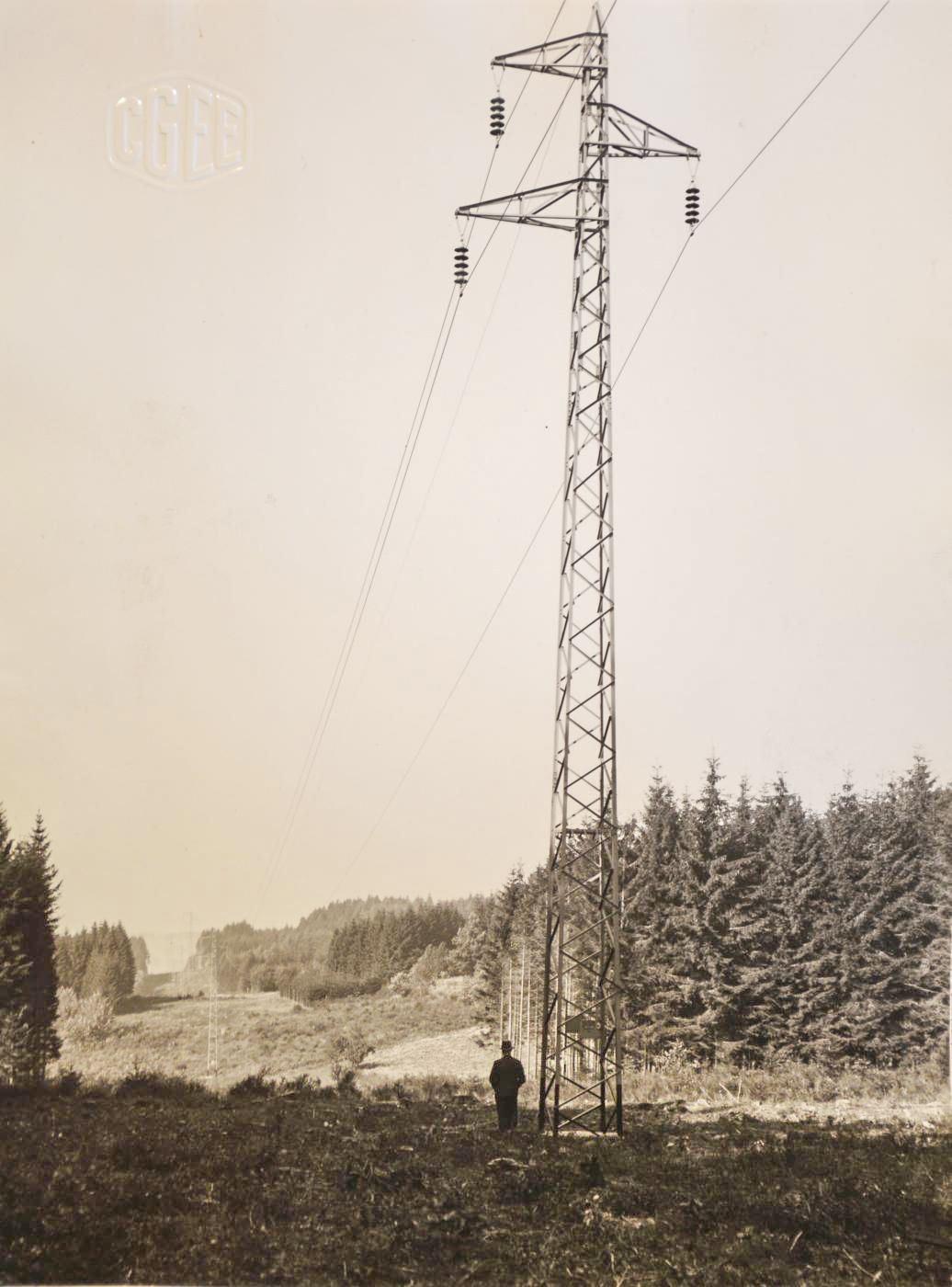 Ligne Maginot - ETIVAL - (Infrastructures électriques) - Ligne CENE 65 KV Etival - Sainte-Blaise - CGEE - Trindel