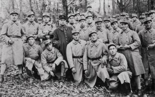 Ligne Maginot - 146° Régiment d'Infanterie de Forteresse (146° RIF) - Hommes du 146° RIF en visite au Mont Saint Quentin (Metz)