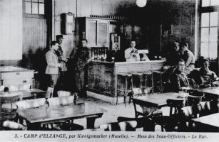 Ligne Maginot - ELZANGE - (Camp de sureté) - Le mess sous officiers
Extrait d'une serie de cartes postales