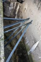 Ligne Maginot - OBERROEDERN SUD - RIEFFEL - (Casemate d'infanterie - Double) - Chambre de tir nord
Vue rapprochée des supports du volet de masquage