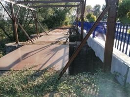 Ligne Maginot - DIGUE DE HOLVING - (Inondation défensive) - Vue du reste la structure et du plancher du barrage.