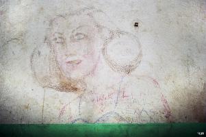 Ligne Maginot - IMMERHOF - A10 - (Ouvrage d'infanterie) - Bloc 3
Etage inférieur
Fresque dessinée par un soldat US après guerre
2001