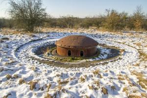 Ligne Maginot - MOLVANGE - A9 - (Ouvrage d'artillerie) - Bloc 4
Tourelle de 135 en position de tir