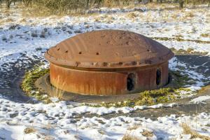 Ligne Maginot - MOLVANGE - A9 - (Ouvrage d'artillerie) - Bloc 4
Tourelle de 135 en position de tir