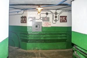 Ligne Maginot - IMMERHOF - A10 - (Ouvrage d'infanterie) - Entre les blocs 1 et 2
Le créneau FM prend la galerie principale en enfilade