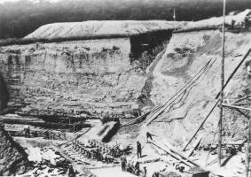 Ligne Maginot - IMMERHOF - A10 - (Ouvrage d'infanterie) - Photo de la construction de l'ouvrage
Excavation 
