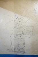 Ligne Maginot - SCHOENENBOURG - (Ouvrage d'artillerie) - Casernement
Graffiti sur un mur de l'infirmerie