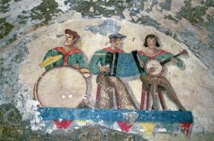 Ligne Maginot - SOETRICH - A11 - (Ouvrage d'artillerie) - Casernement
L'orchestre Basque
Réalisation :
Raymond Charpentier (1914-1987)
Robert Tinet (1913-1990) du 2e Régiment du Génie,
Caporal-chef Yves Cornet