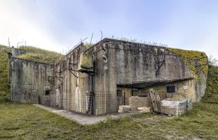 Ligne Maginot - SENTZICH - A16 - (Ouvrage d'infanterie) - La casemate sud servant d'entrée à l'ouvrage. 