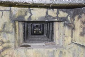 Ligne Maginot - SENTZICH - A16 - (Ouvrage d'infanterie) - Casemate sud
Créneau Jumelage mitrailleuses