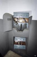 Ligne Maginot - SENTZICH - A16 - (Ouvrage d'infanterie) - Casemate Nord
Créneaux pour FM 24/29. Le créneau inférieur flanque le fossé de la casemate