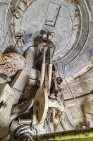 Ligne Maginot - SENTZICH - A16 - (Ouvrage d'infanterie) - La 'chambre de tir', celle-ci se situe sous la tourelle et contient le support de jumelage des mitrailleuses