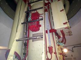 Ligne Maginot - SENTZICH - A16 - (Ouvrage d'infanterie) - Etage intermédiaire de la tourelle
Echelle pour accéder dans la chambre de tir de la tourelle