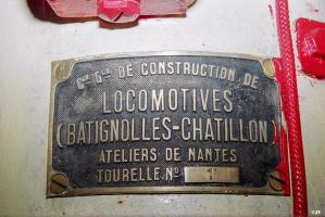 Ligne Maginot - SENTZICH - A16 - (Ouvrage d'infanterie) - Tourelle de mitrailleuses
Plaque du constructeur