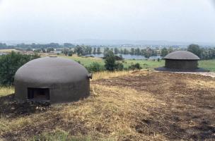 Ligne Maginot - SENTZICH - A16 - (Ouvrage d'infanterie) - La cloche GFM et tourelle de mitrailleuses