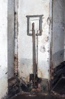 Ligne Maginot - METRICH - A17 - (Ouvrage d'artillerie) - Porte pare-souffle.
Manette permettant la fermeture.