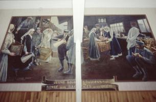 Ligne Maginot - GUENTRANGE - (Camp de sureté) - Peinture murale dans l'un des bâtiment