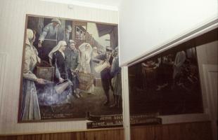 Ligne Maginot - GUENTRANGE - (Camp de sureté) - Peinture murale dans l'un des bâtiment