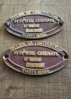 Ligne Maginot - FLAUT - (Ouvrage d'artillerie) - Plaques des mortiers provenant du B2 ou du B4