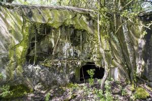 Ligne Maginot - DB327 - HAIE AUX MURES 1 - (Blockhaus pour canon) - Les dégâts due au combats le 21 Juin 1940