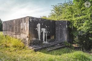 Ligne Maginot - DB373 - LE FOURNEAU - (Blockhaus pour canon) -  Vue coté  créneau 