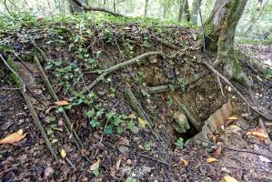 Ligne Maginot - DO7 - GRAND BOIS - (Observatoire d'artillerie) - Les restes ; tôles métro et poutres