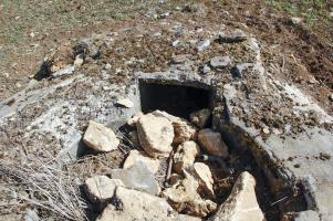 Ligne Maginot - Dt 28 ( Cuve pour arme d'infanterie ) - Vue de l'accès a la coupole