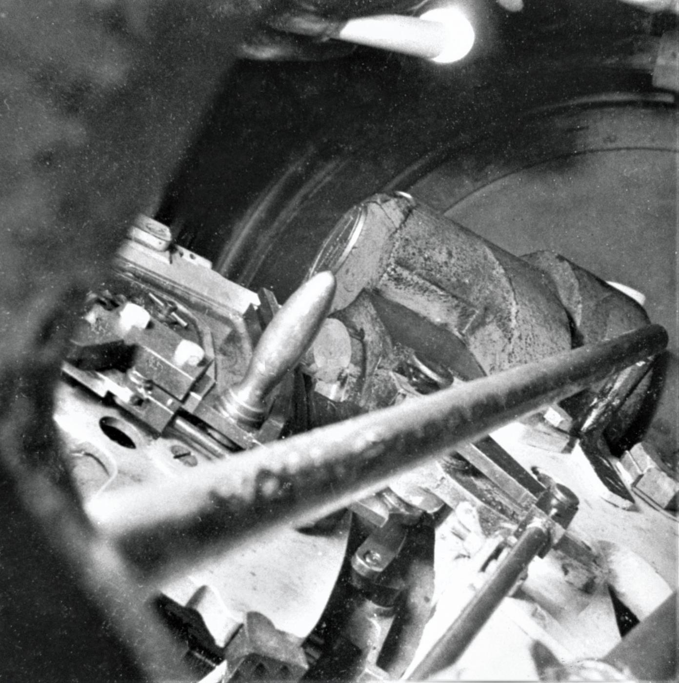 Ligne Maginot - Tourelle modèle 1932 pour deux mortiers de 81 mm - Hackenberg bloc 10
Chambre de tir
Détail 