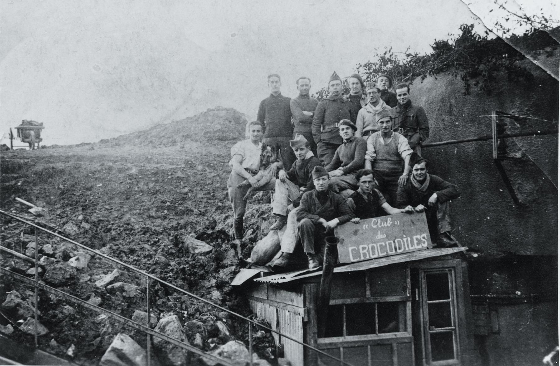 Ligne Maginot - HETTANGE GRANDE - O9 - (Observatoire d'artillerie) - L'équipage de O9 en 1939-40.  - Inconnu
