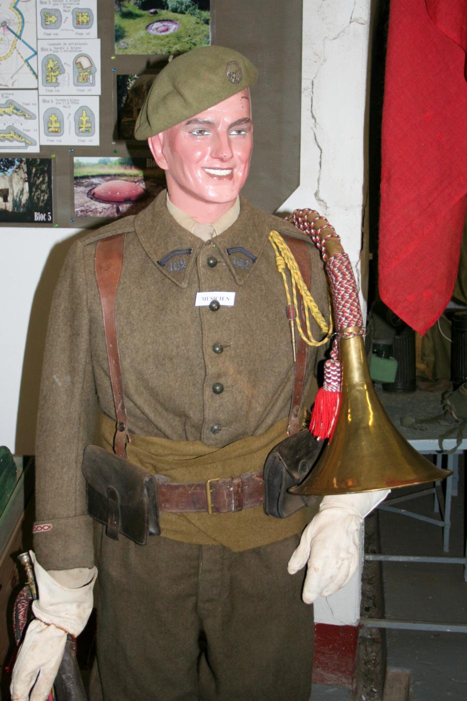 Ligne Maginot - 162° Régiment d'Infanterie de Forteresse (162° RIF) - Musicien du 162° RIF
Musée du Hackenberg
